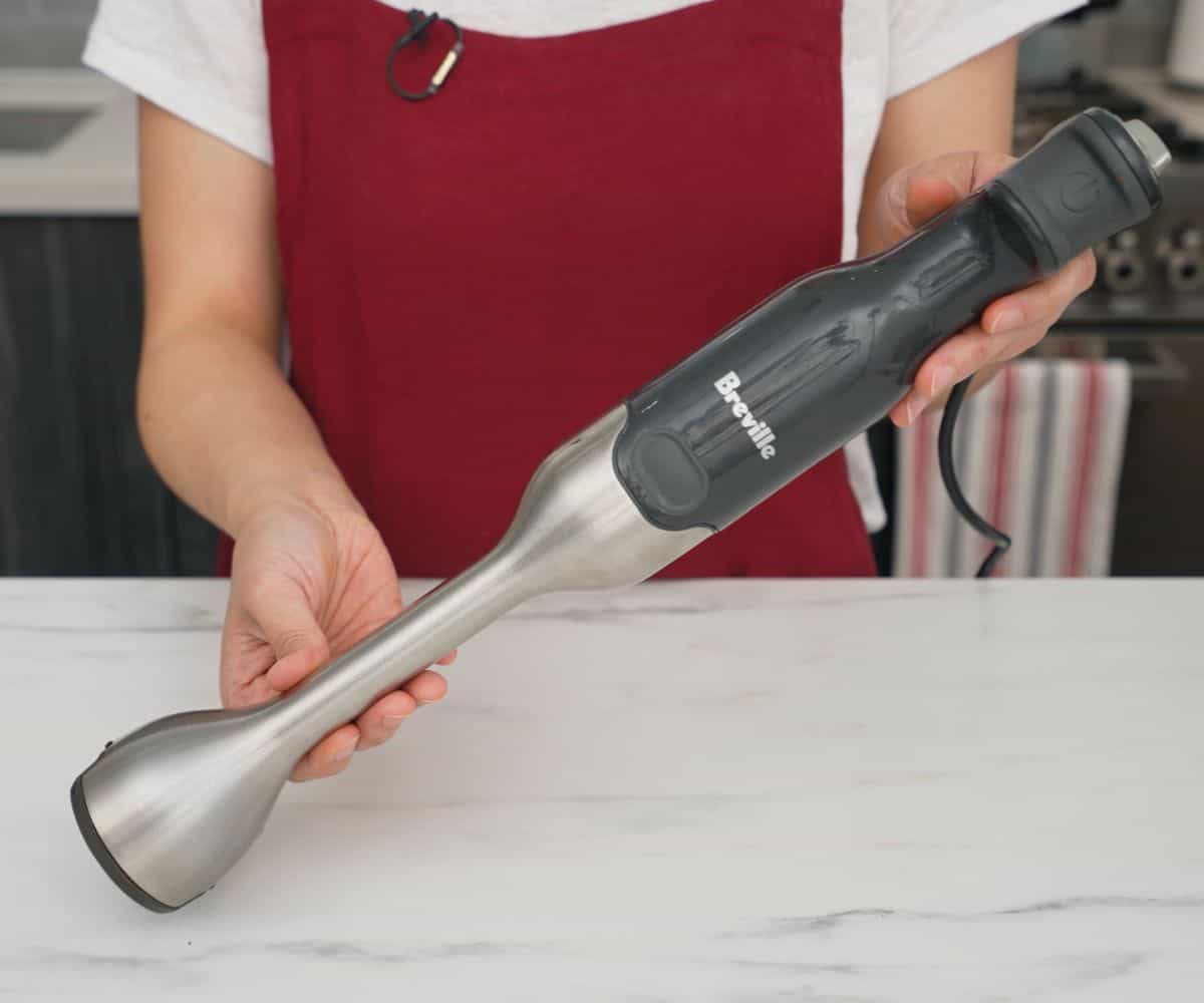An immersion blender