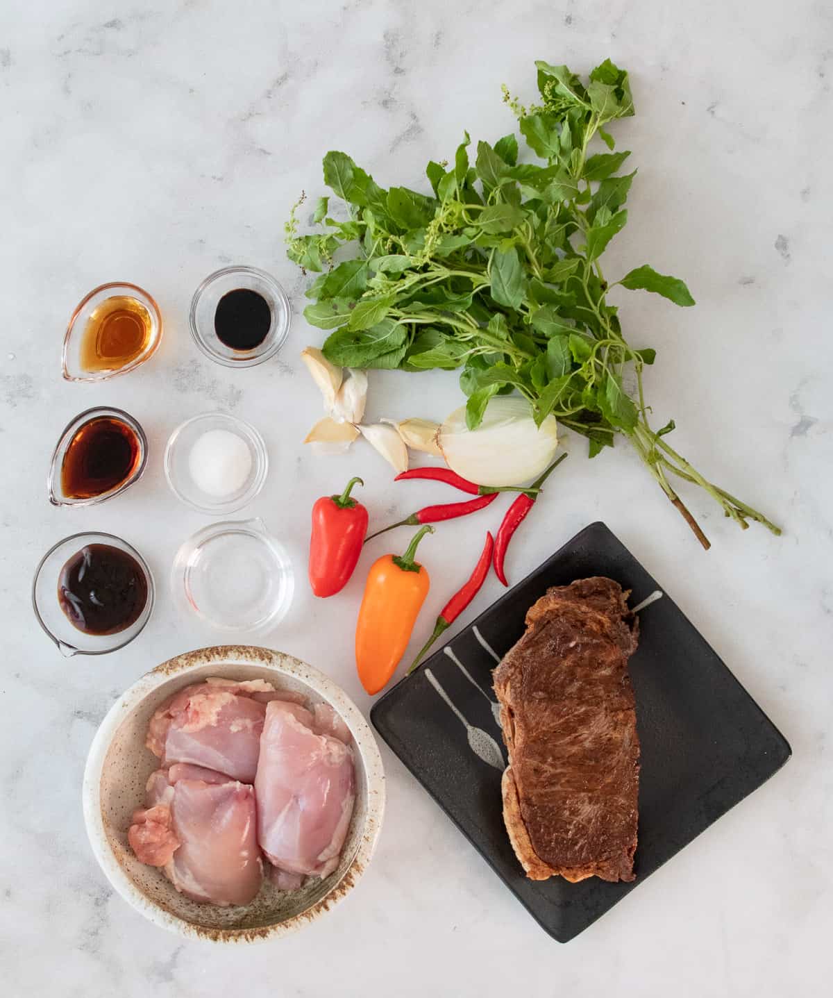 ingredients for pad kra pao