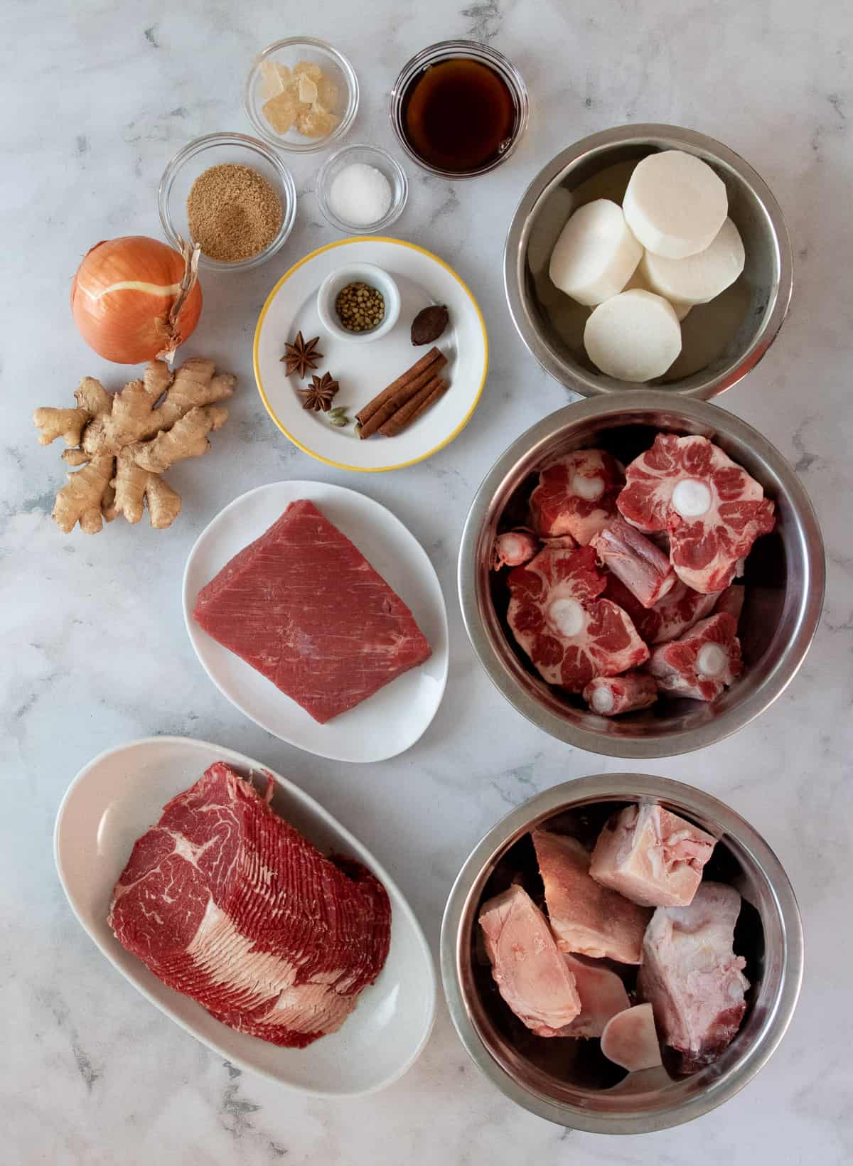 ingredients for pho broth