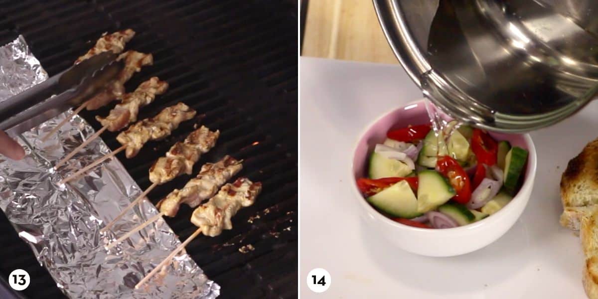 process shots for how to make pork satay steps 13-14