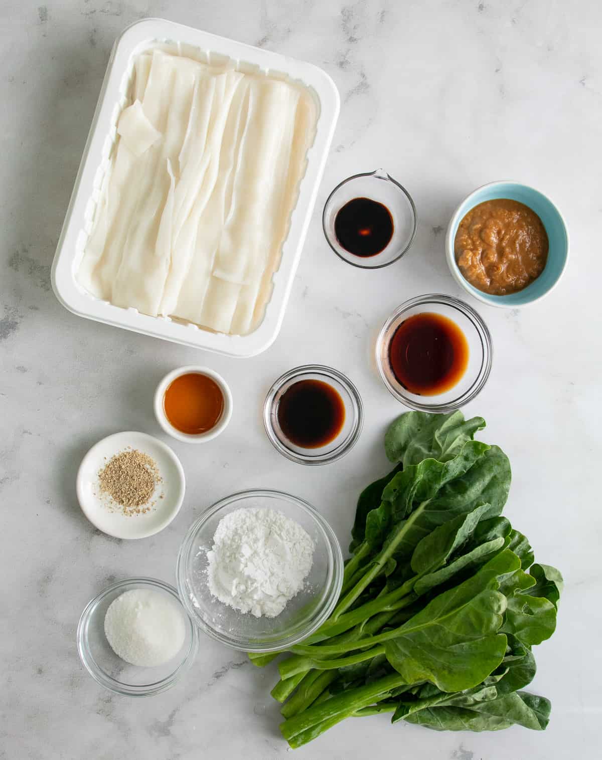 INgredients for rad na sauce