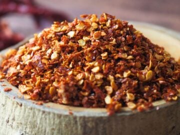 a pile of roasted chili flakes
